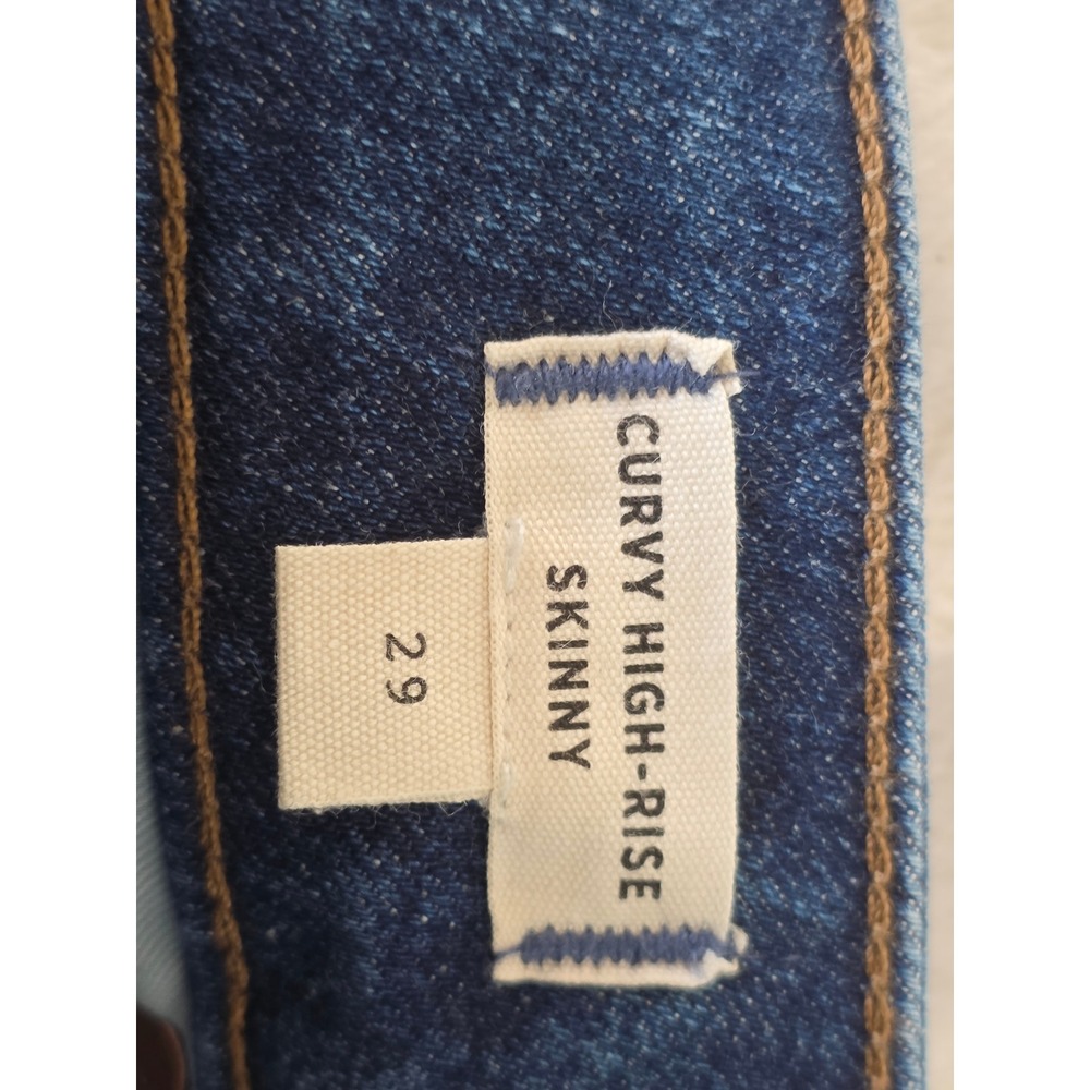Madewell Curvy High Rise Skinny Jeans Dark Wash Size 29 - Picture 6 of 8